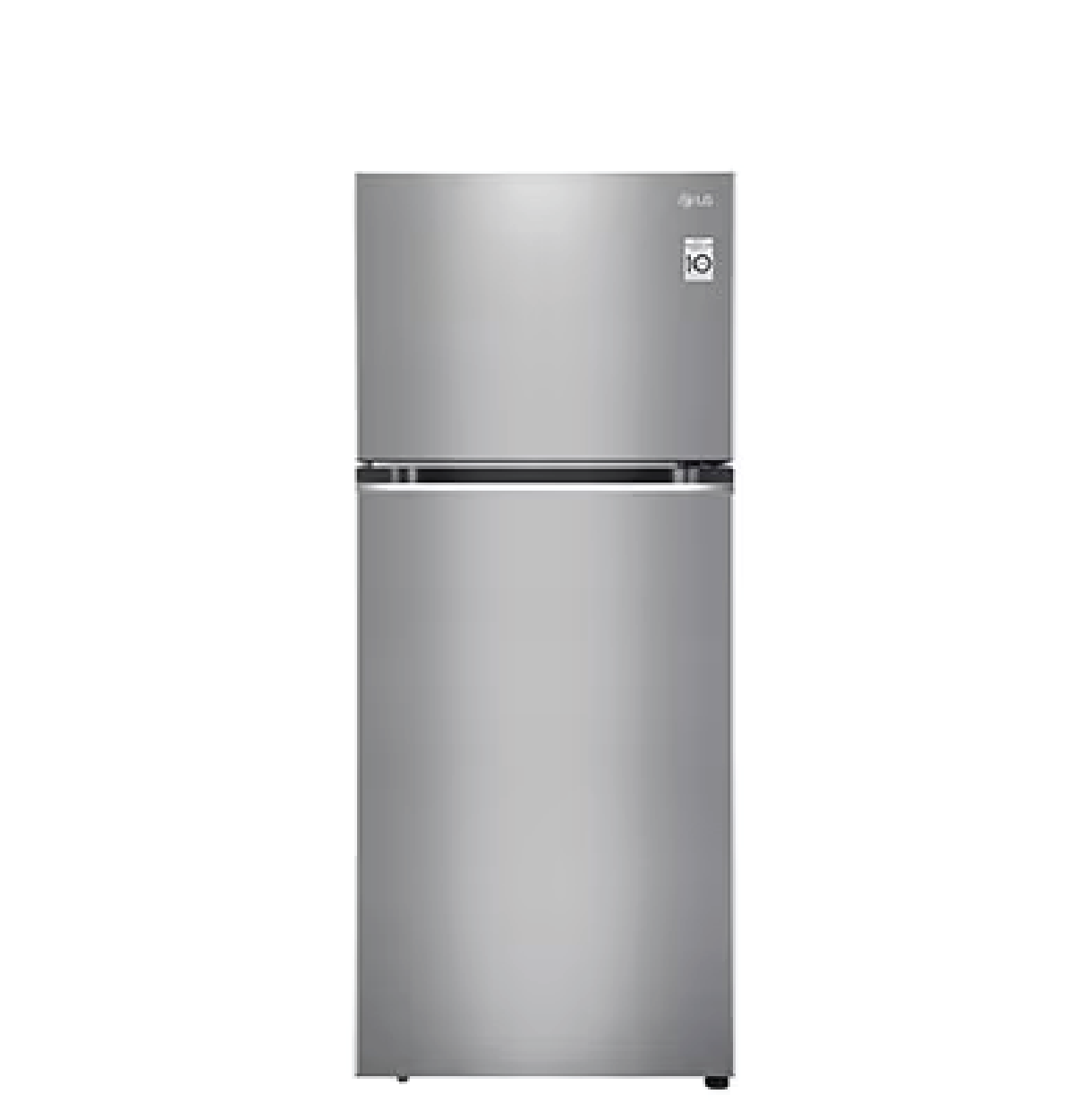 LG GL-M440BPZ1 408 2 Door Top Freezer Regrigerator - Shiny Steel