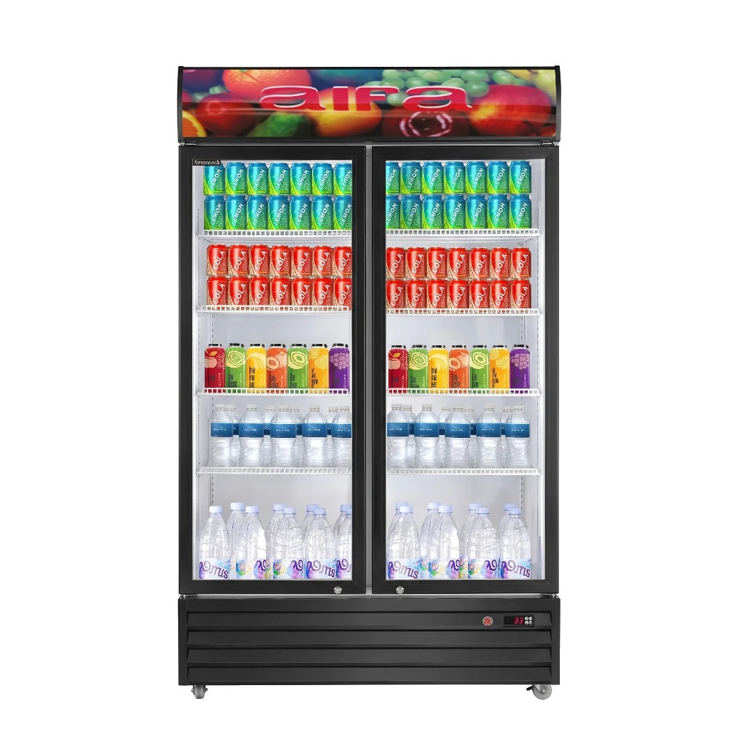 AIFA SC-A1100 1000L 2 Door Display Cooler Showcase