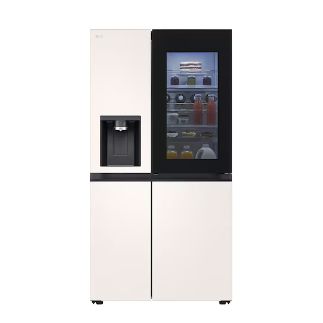 LG GS-X6104BE 628L InstaView Door-in-Door Side by Side Fridge Objet Collection - Beige